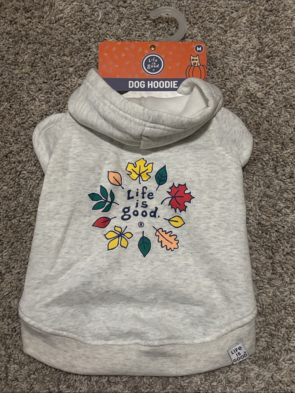 NWT Life is Good Dog Hoodie Medium